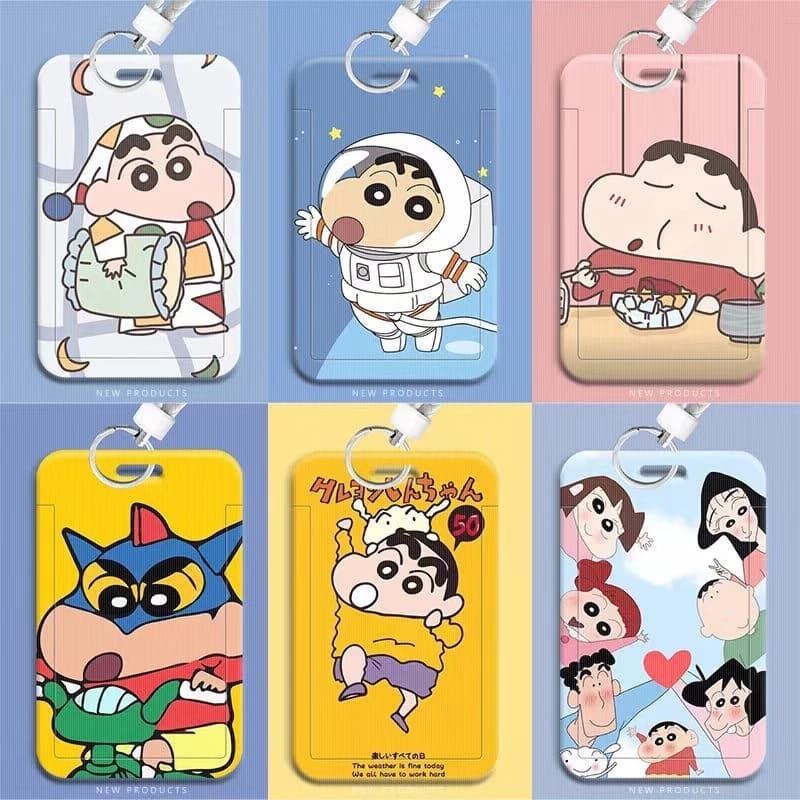 Shin-chan Slide Card Holder – ရှင်ချန်း ကာတွန်းရုပ် ဒီဇိုင်းစုံ ကတ်ထည့်စလော့