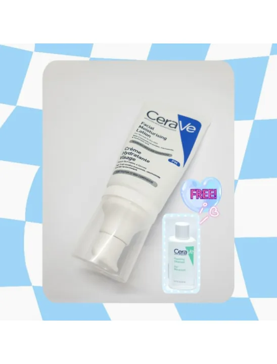 [Free 1 Piece]‼️ Cerave Facial Moisturizing Lotion, Facial Care for Normal Skin - Dry Skin, 52 Ml.
