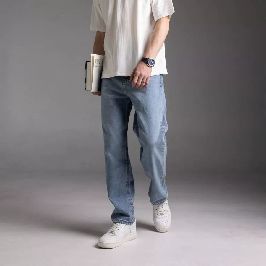 Jack Russel J-BAGGY – အမျိုးသားဝတ် Wide Leg Denim ဂျင်းဘောင်းဘီရှည်